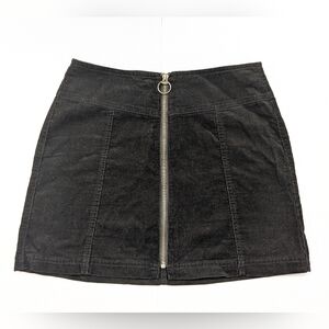 Forever 21 Black Mini Corduroy Skirt